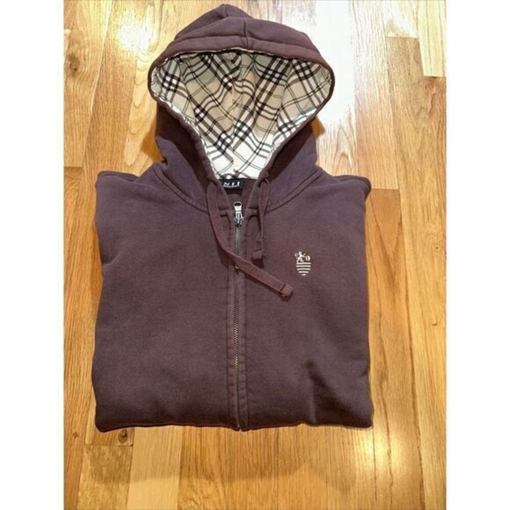 NII Qualified hoodie‎ Size 95 US M. Brown/Plaid Hoodie. RARE